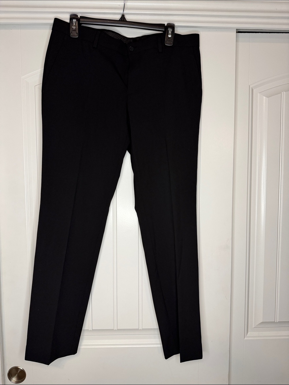 INC International Concepts Black Men's Dress Pants - Slim Tailored